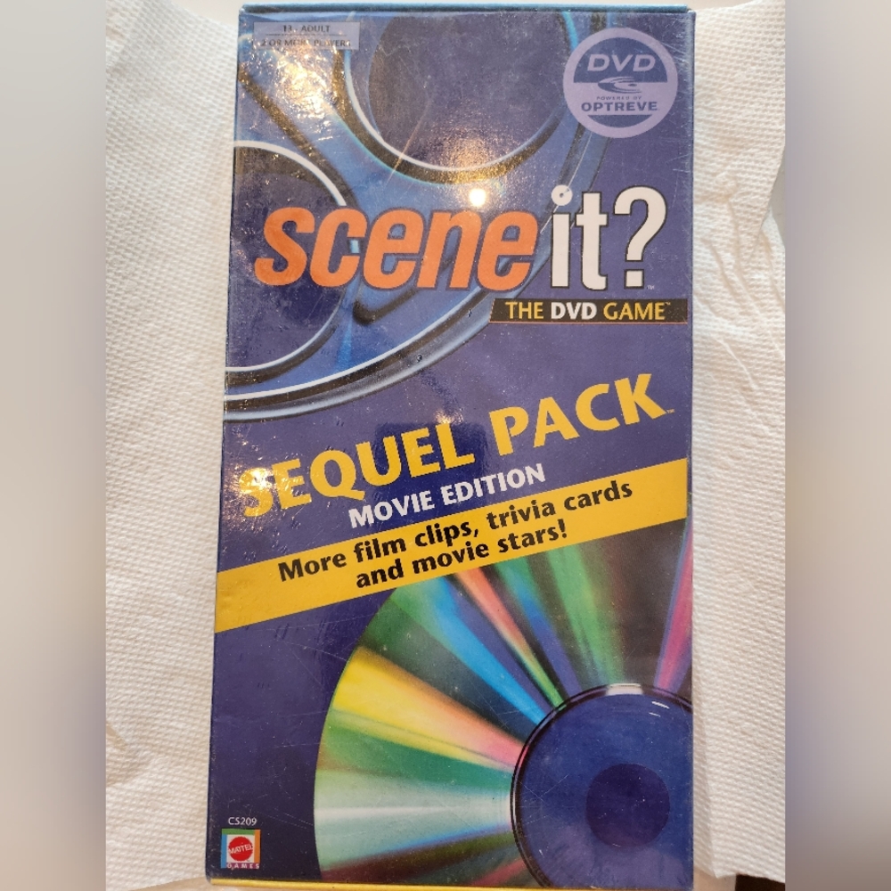 Mattel Scene It? Movie Edition Sequel Pack DVD Game New Factory Sealed